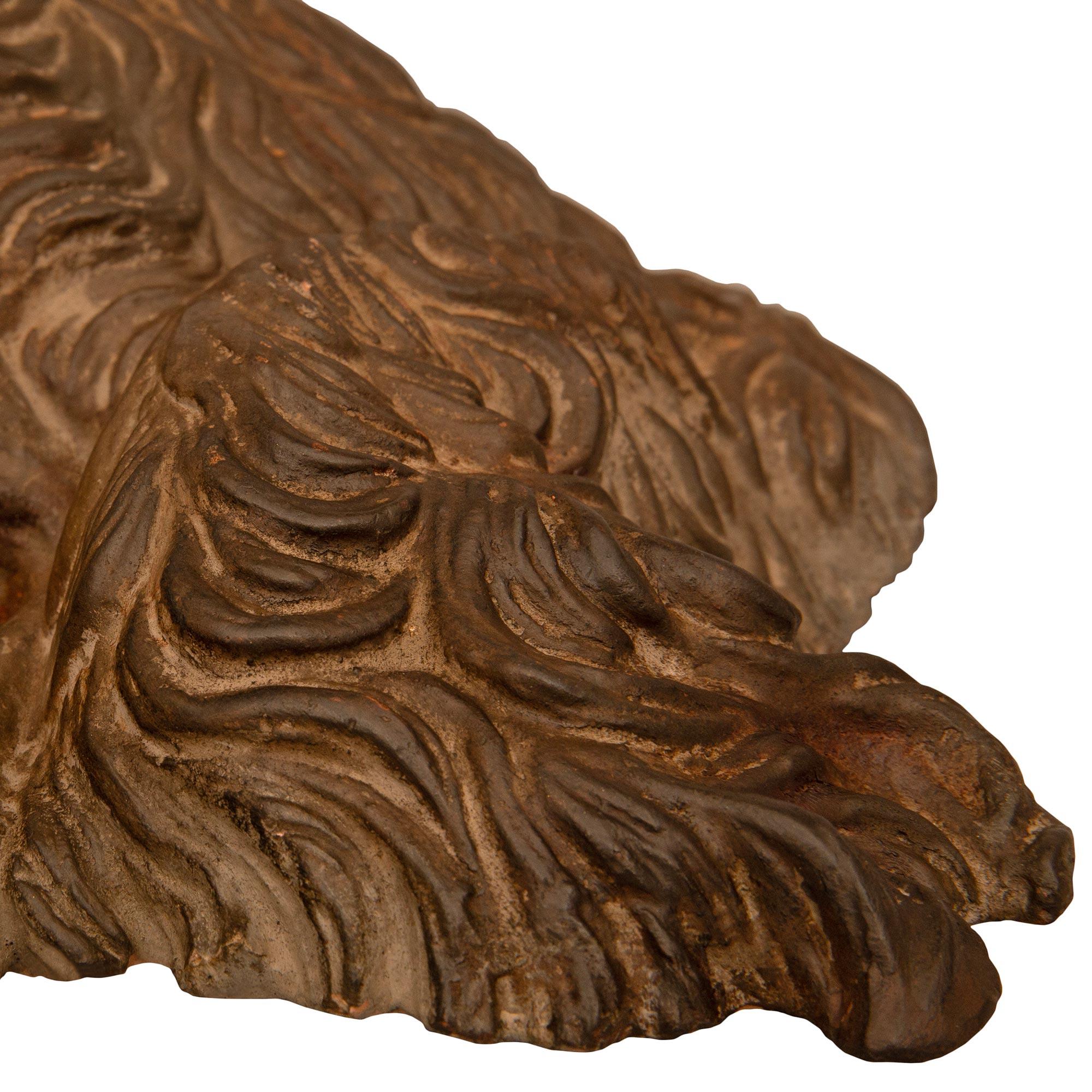 Terre cuite Statue de chien en terre cuite anglaise du 19e siècle en vente