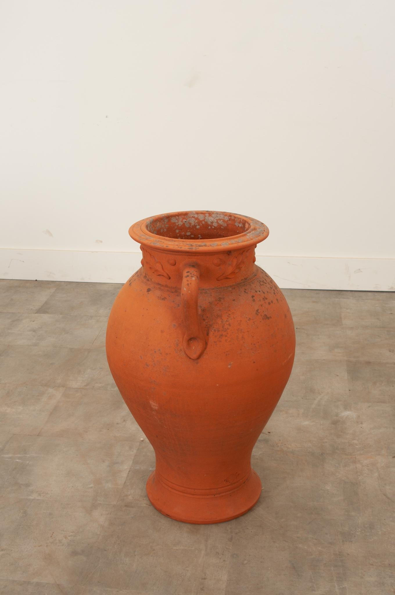 Earthenware English 19th Century Terracotta Urn For Sale
