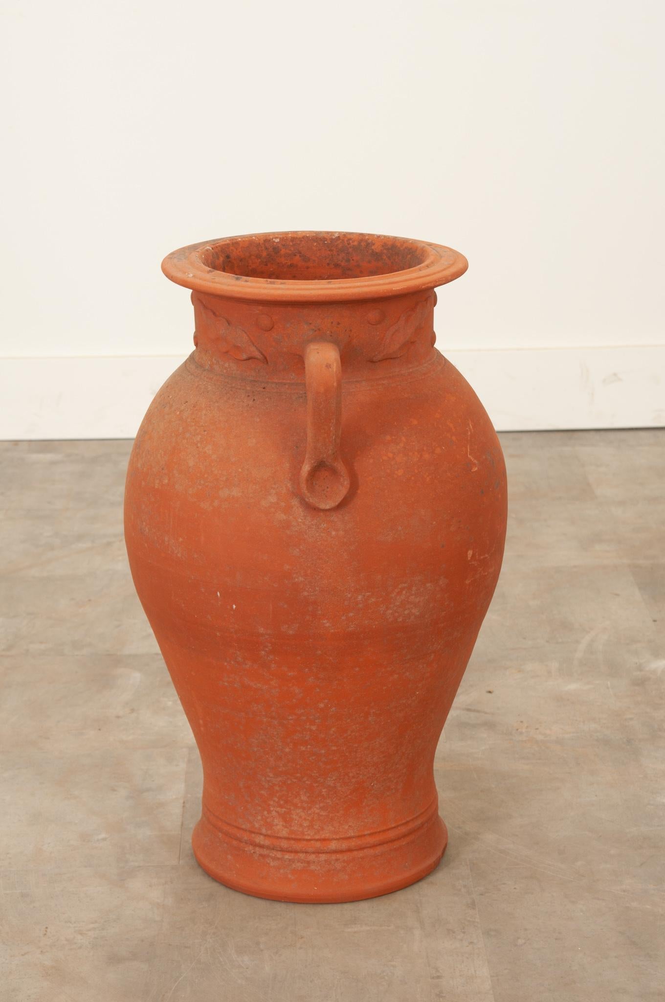 Earthenware English 19th Century Terracotta Urn For Sale