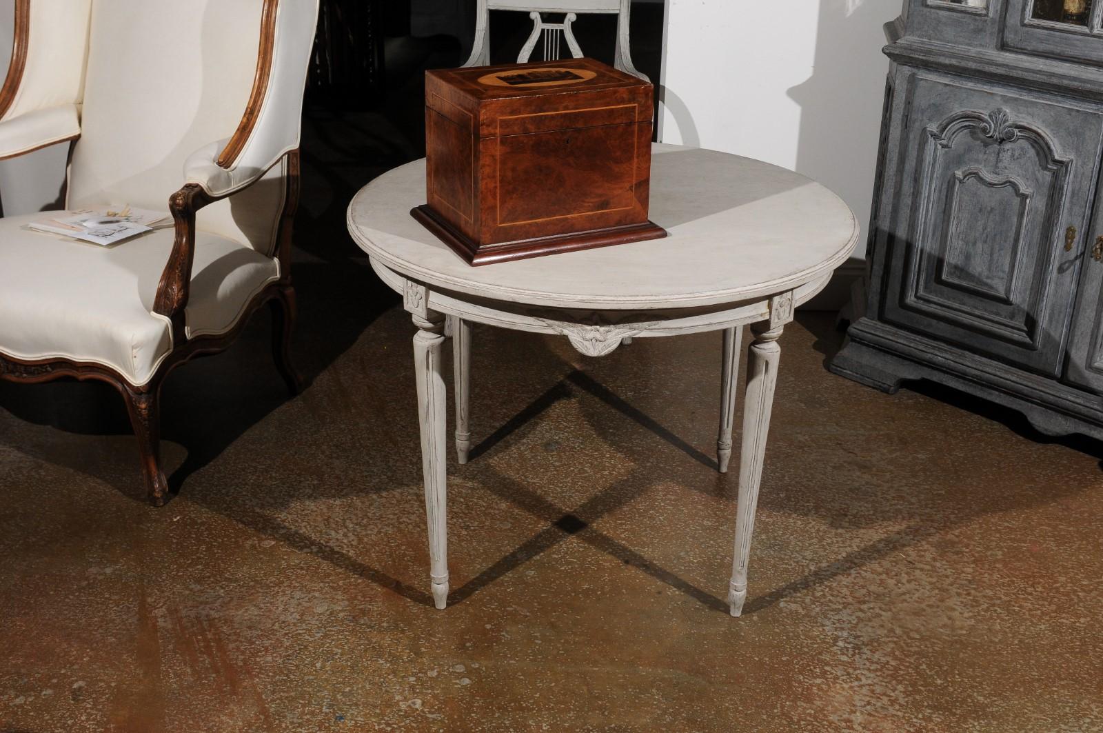 Inlay English 19th Century Tunbridge Ware Dresser Top Jewelry Box with Castle Decor
