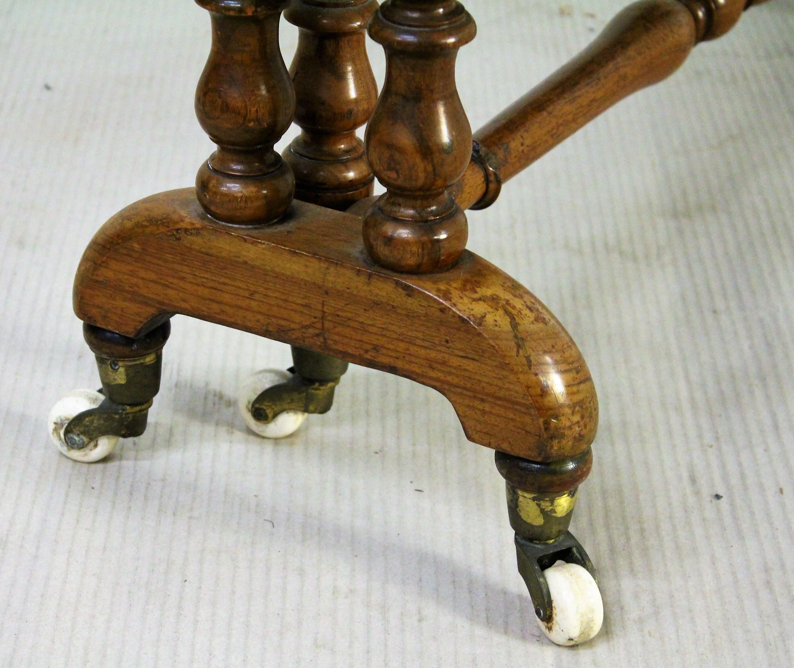 English 19th Century Victorian Burr Walnut Sutherland Table 4