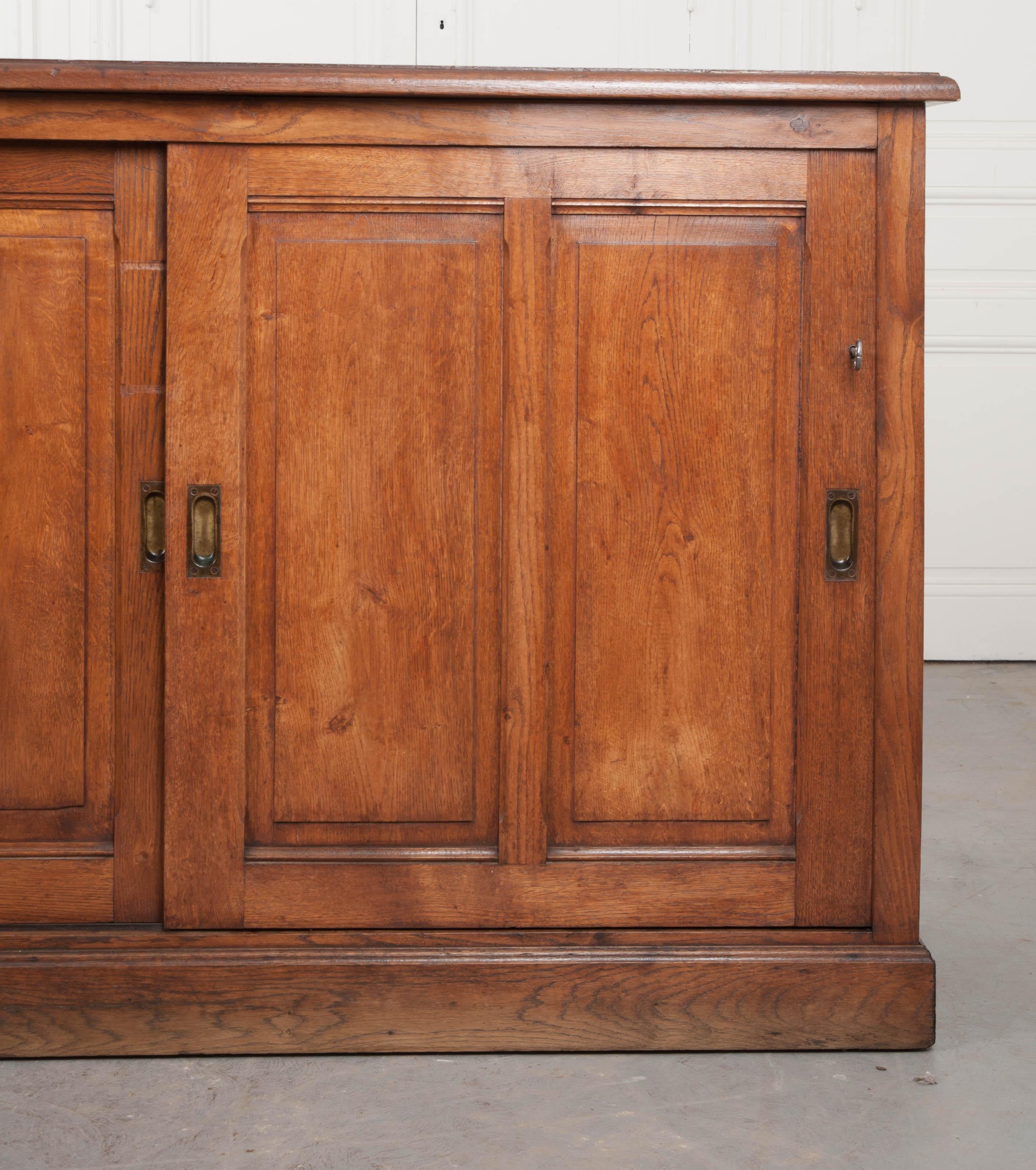 English 19th Century Victorian Oak Sideboard 1