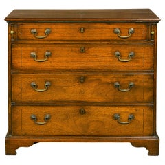 English 19th Century Walnut Campaign Butler's Desk with Three Drawers