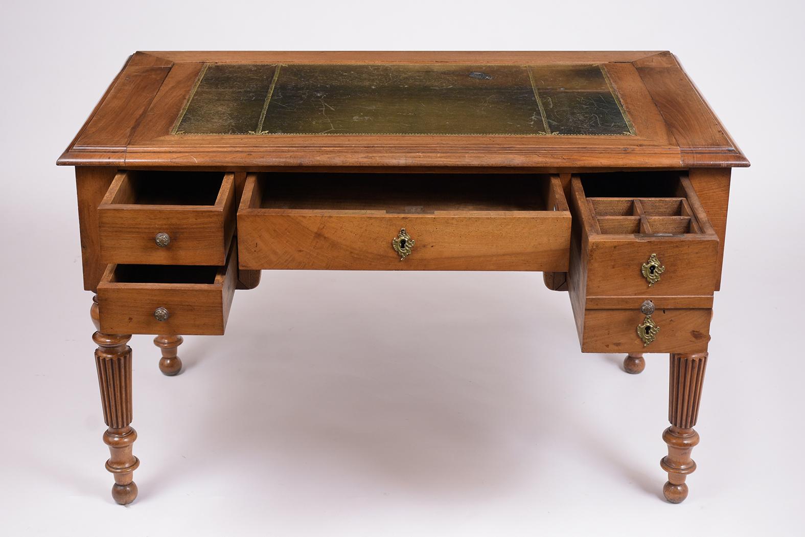 English 19th Century Walnut Desk 2