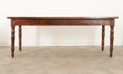 English 19th Century Walnut Farm Table