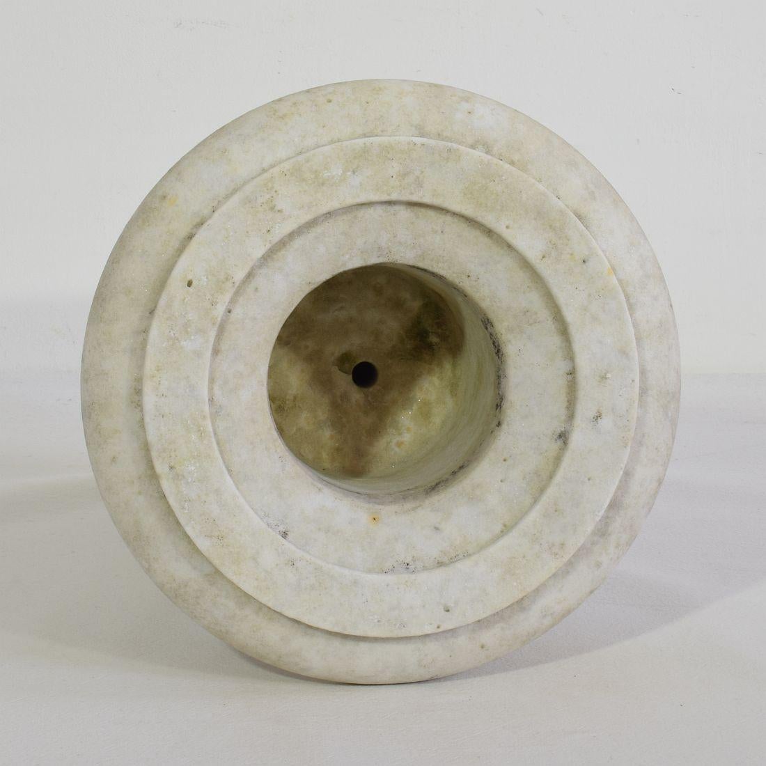 English 19th Century White Marble Garden Urn 6