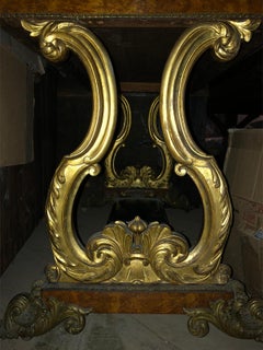 19th Century English Regency Gilt Bronze Mounted Writing Table or Desk