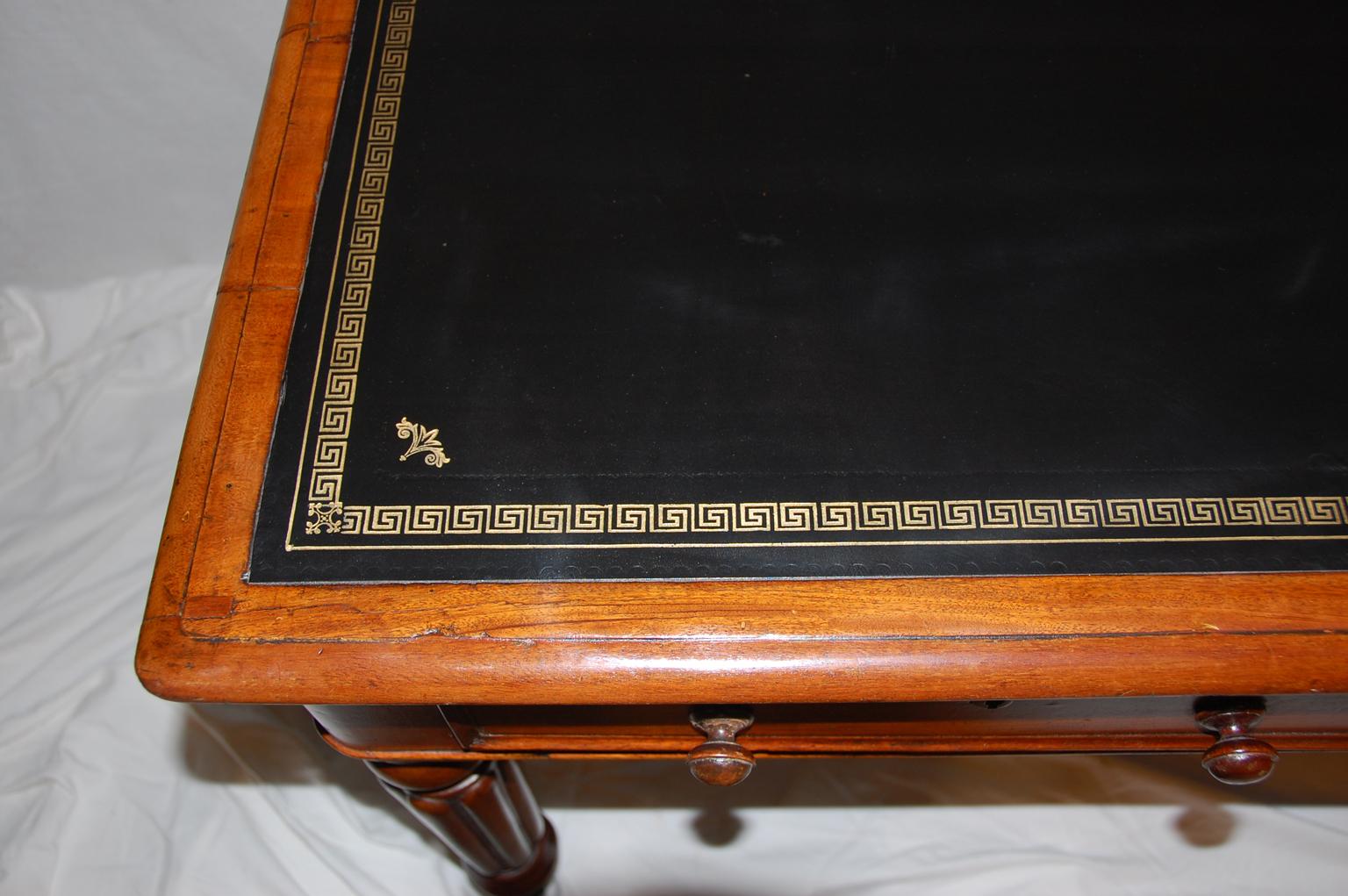 Mid-19th Century English 19th Century William IV Period Mahogany Partners Writing Table