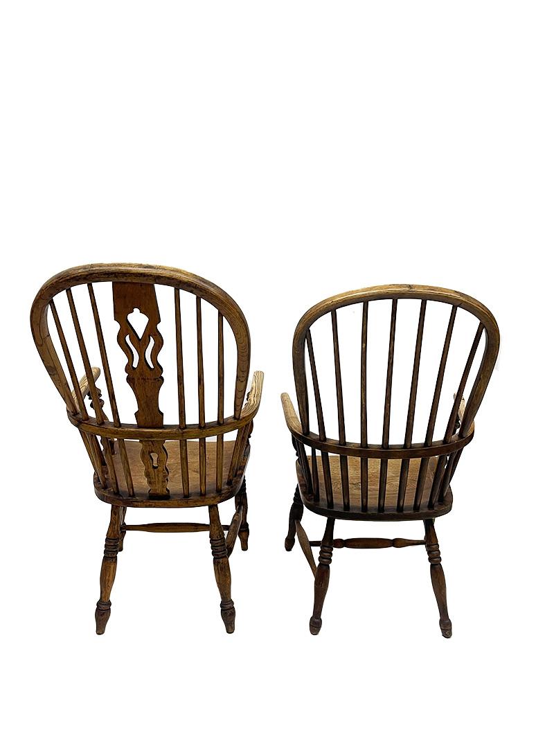English 19th Century Windsor armchairs In Good Condition For Sale In Delft, NL