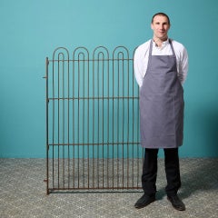 English 19th Century Wrought Iron Hoop Top Pedestrian Gate
