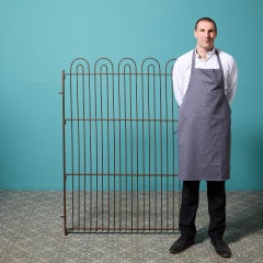 English 19th Century Wrought Iron Hoop Top Pedestrian Gate