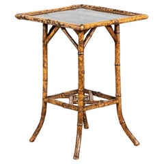 English 19thC Bamboo Lacquer Side Table