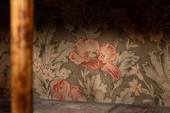 English 19thC Bamboo & Lacquered Glazed Cabinet