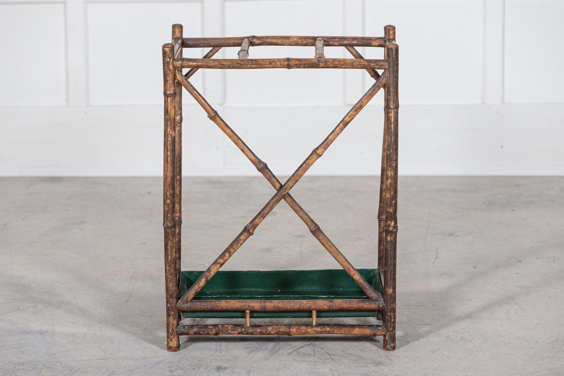 English 19th C Bamboo Stick Stand For Sale 4