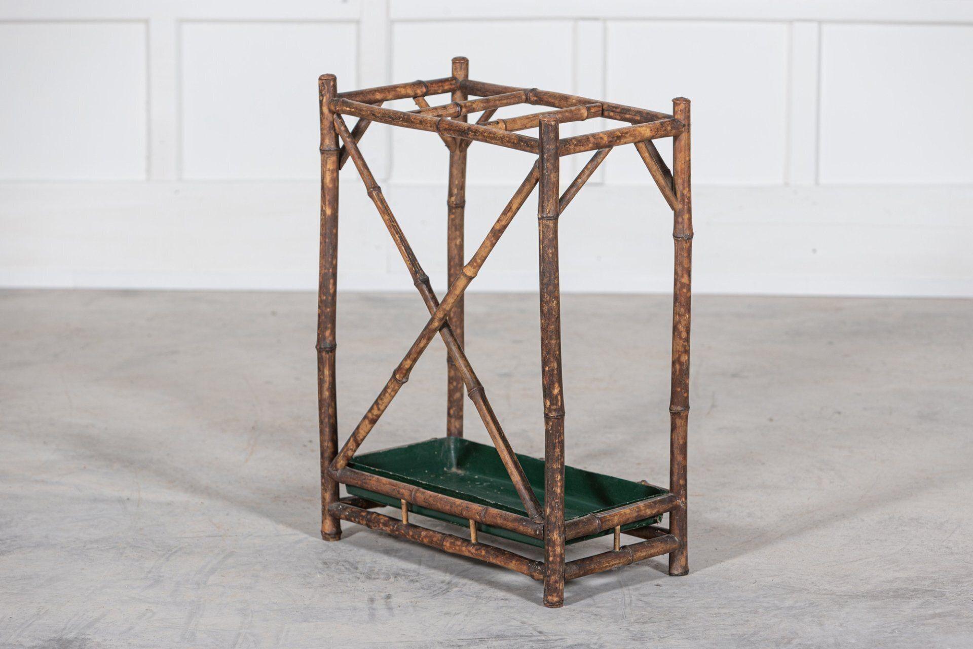 English 19th C Bamboo Stick Stand For Sale 5