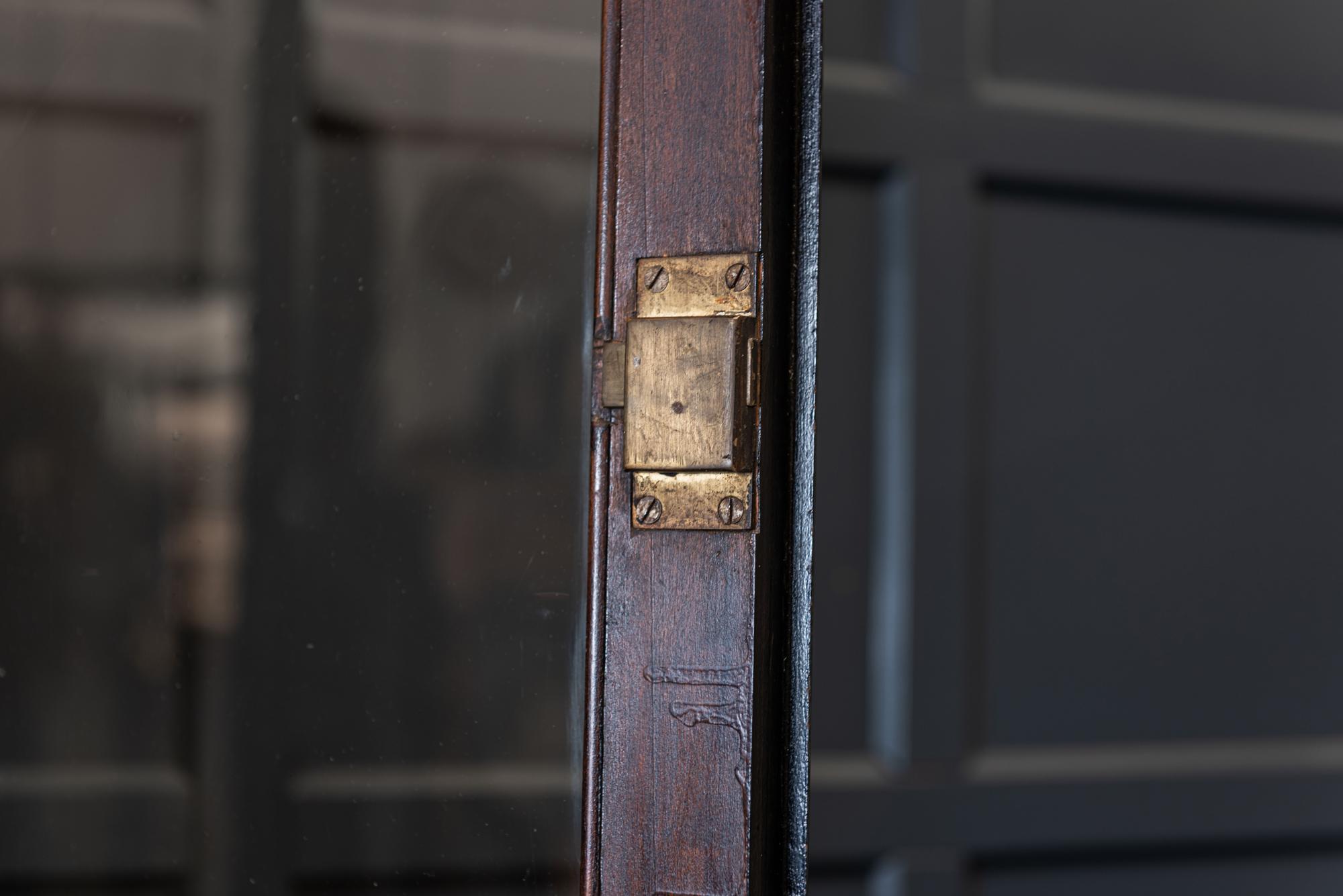 English 19th Century Ebonized Glazed Bookcase 4