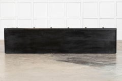 English 19thC Ebonised Oak Console Table