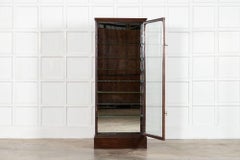 English 19thC Mahogany Glazed Chemist Cabinet