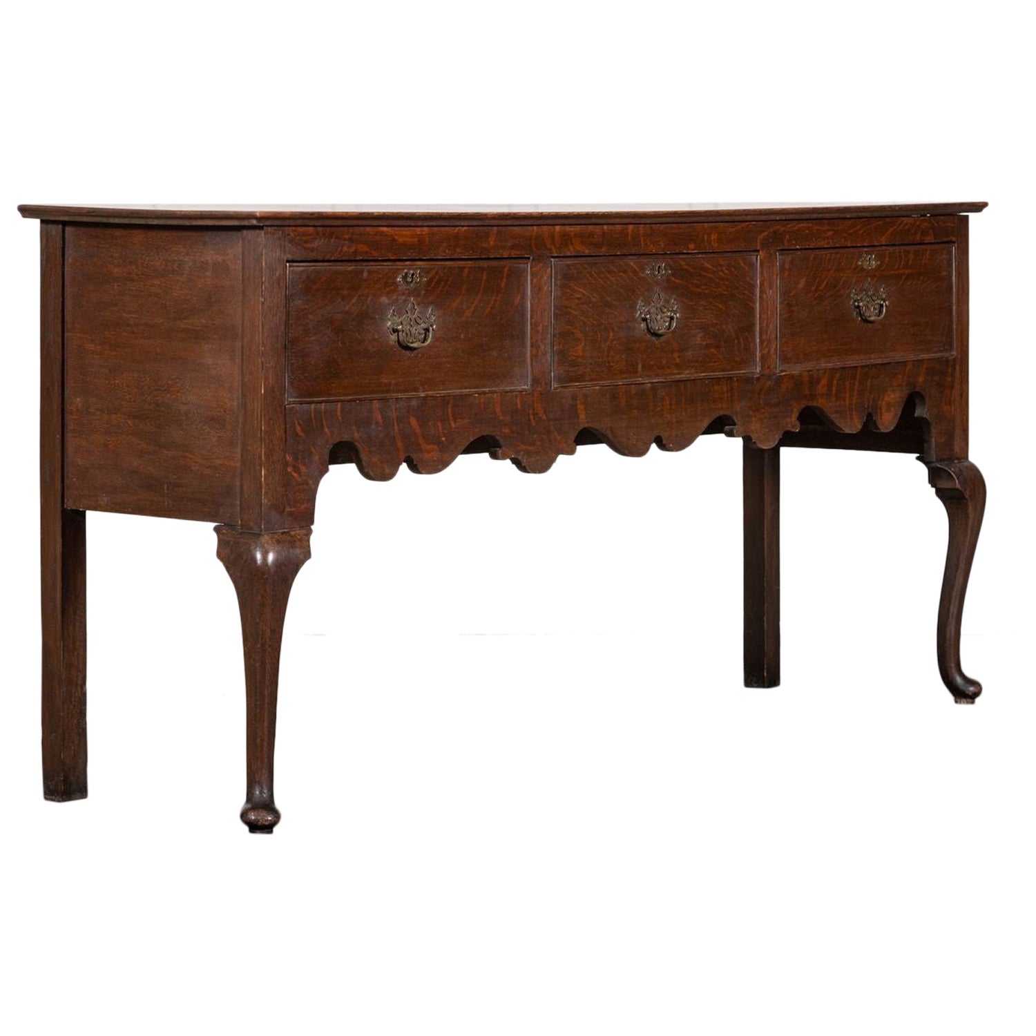 Base de cómoda inglesa de roble del siglo XIX en venta