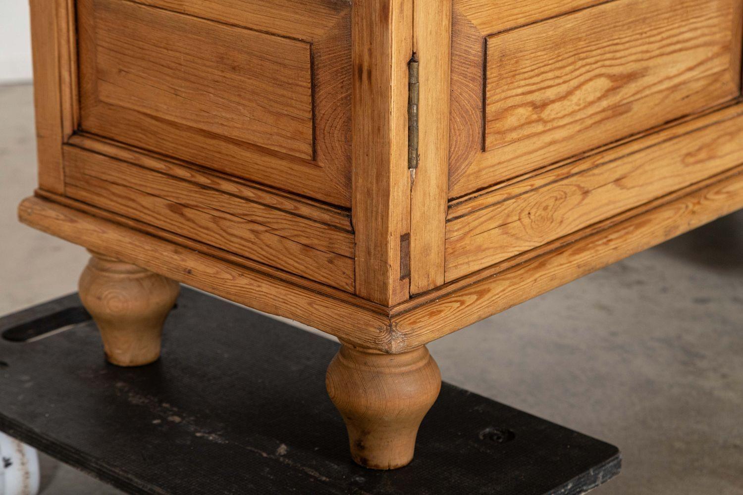 English 19thC Pine Display Cabinet For Sale 6