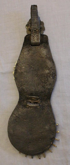 English 2-Brass Leather Horse Strap