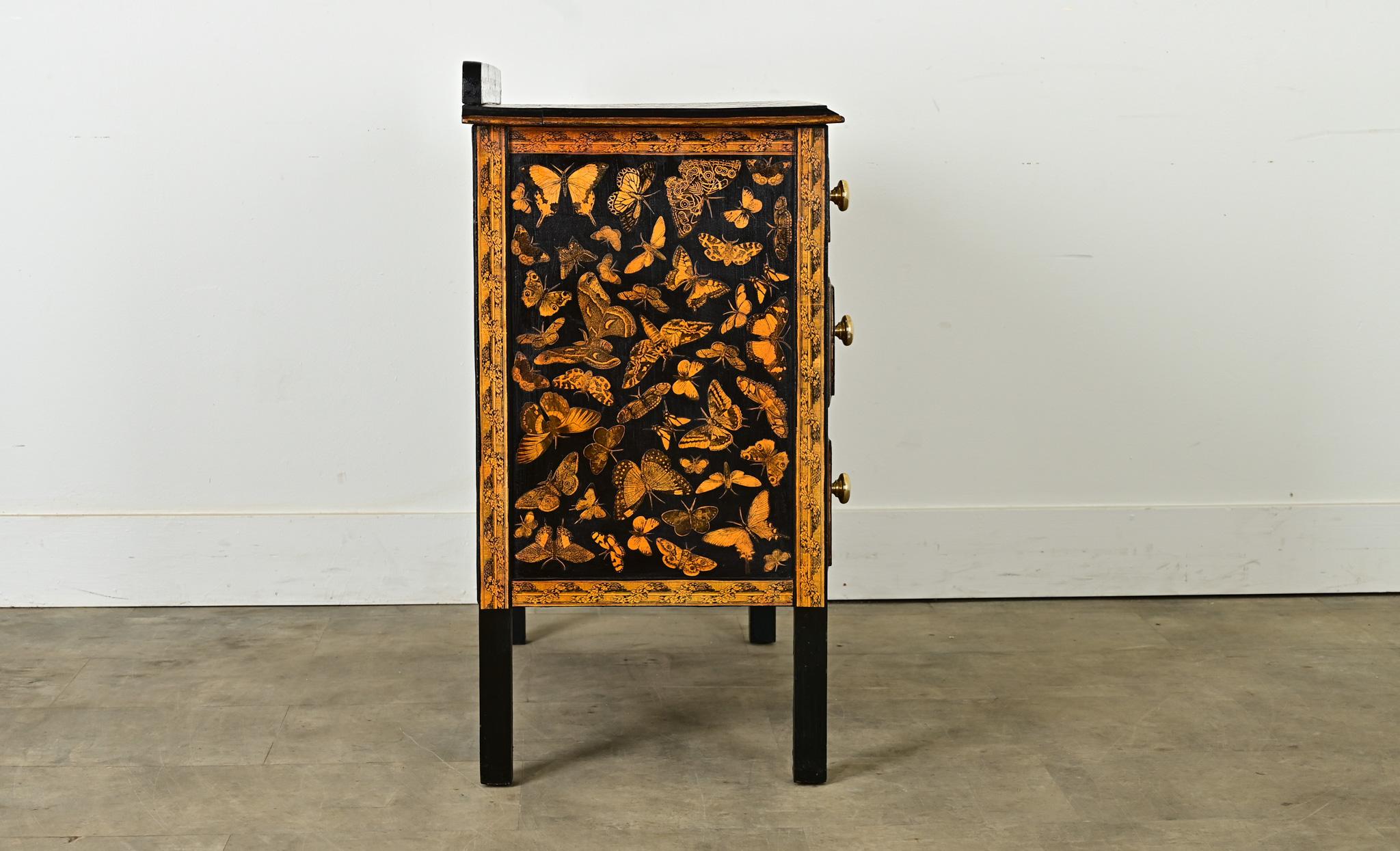 English 20th Century Decoupage Chest 1