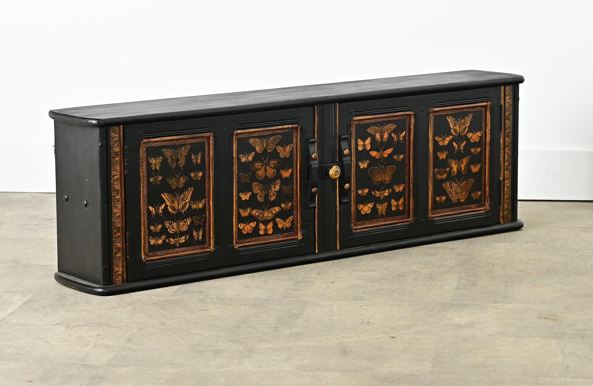 Englische Wandkonsole des 20. Jahrhunderts mit Entkupferung (Holz) im Angebot