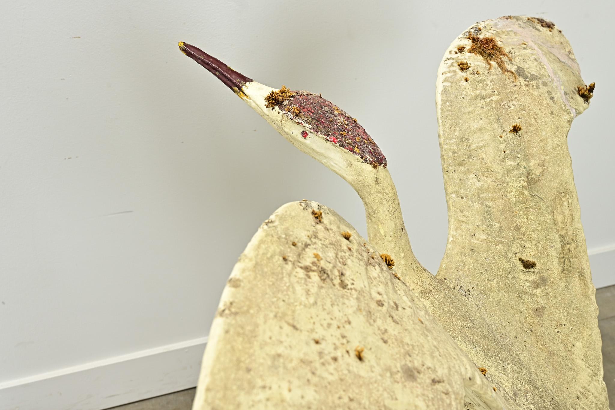 English 20th Century Egret Statue In Good Condition In Baton Rouge, LA