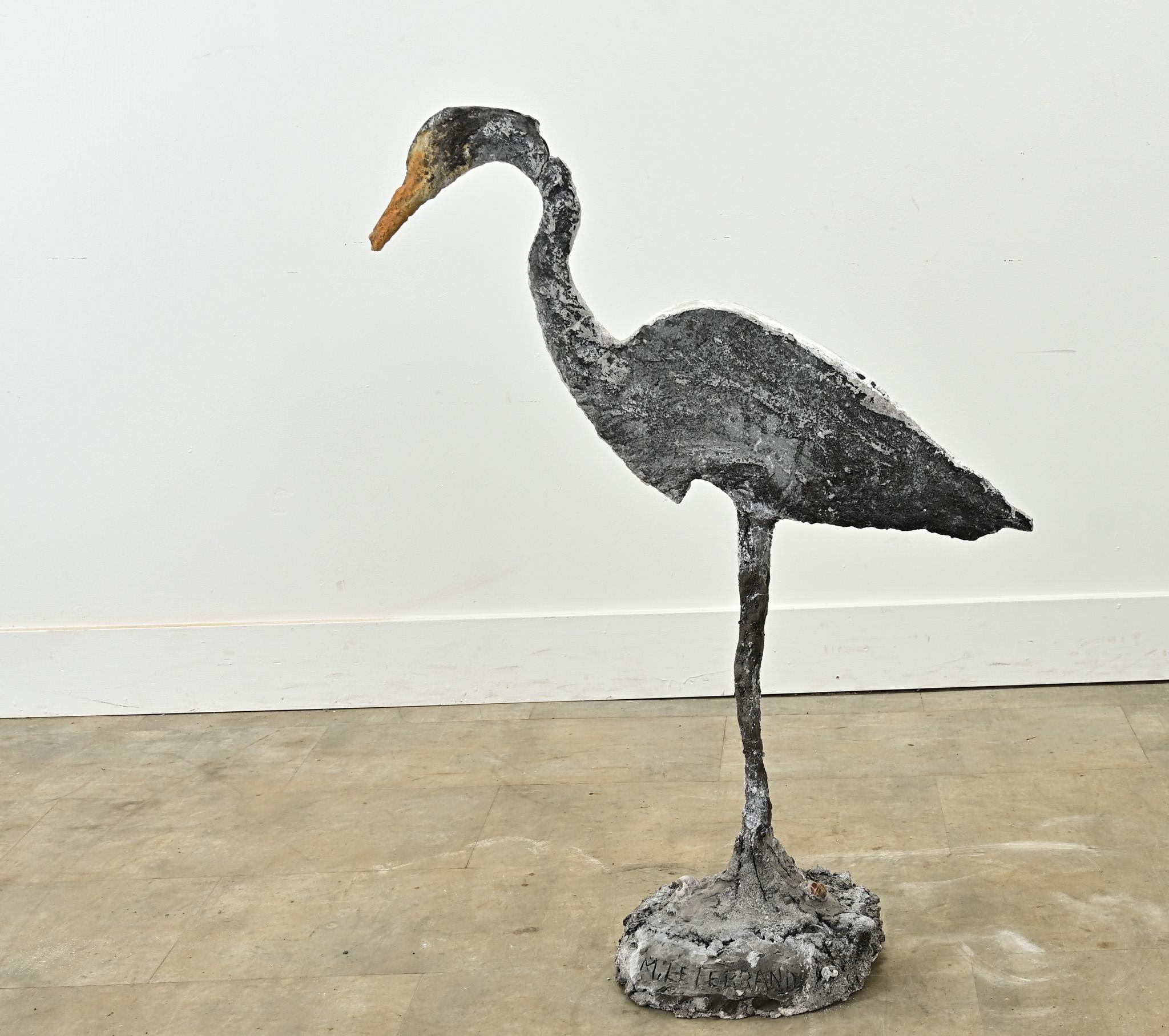 English 20th Century Egret Statue For Sale 2