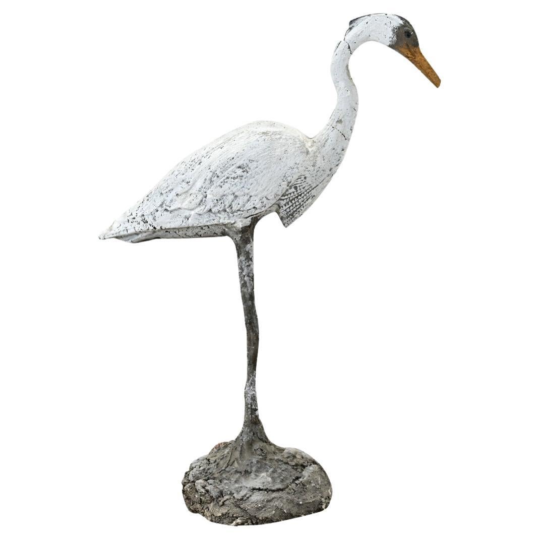 English 20th Century Egret Statue