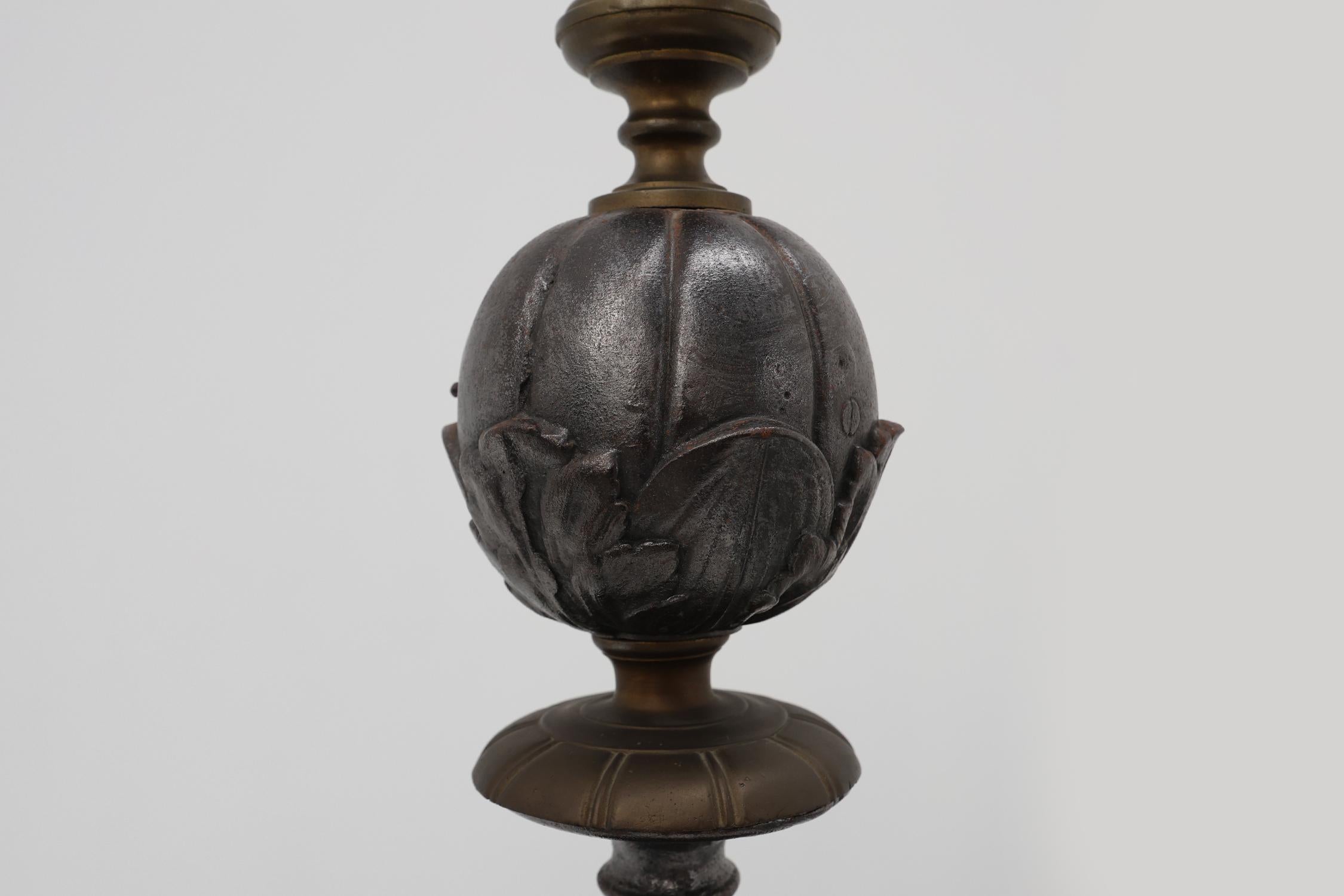 English 20th Century firedogs in Charles II style For Sale 1