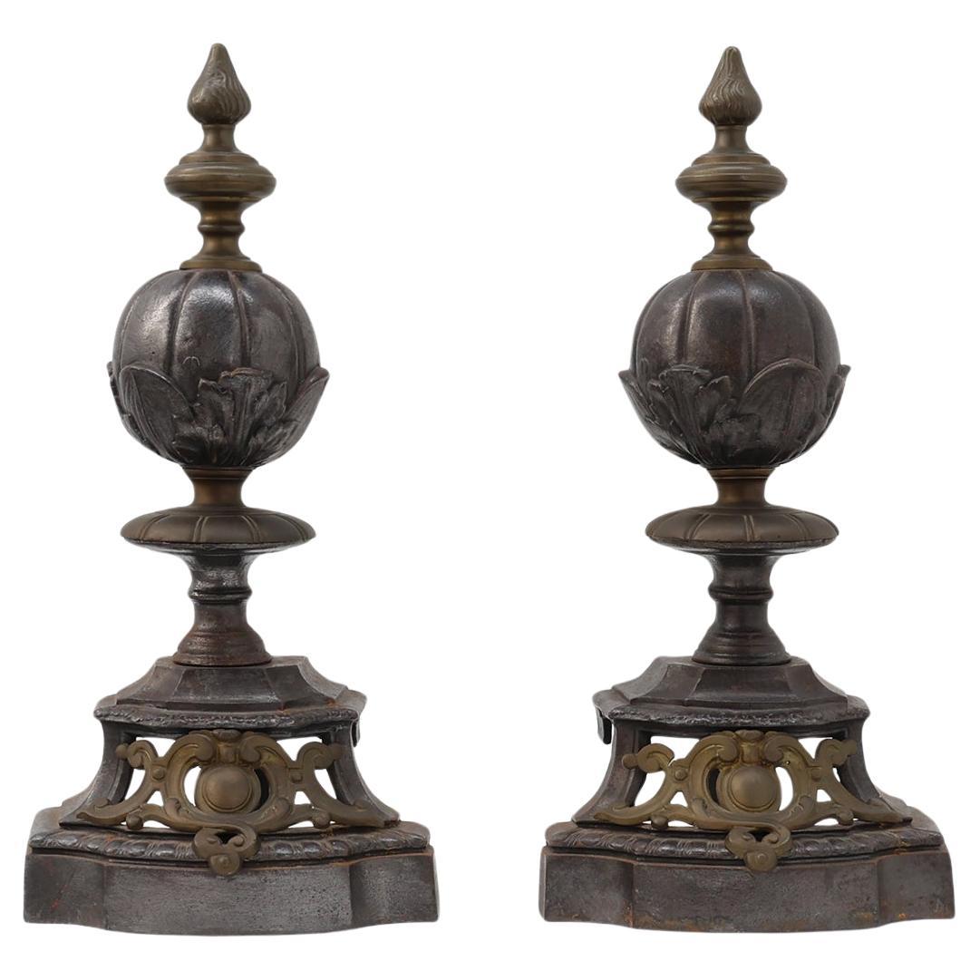 Charles II Fireplace Tools and Chimney Pots