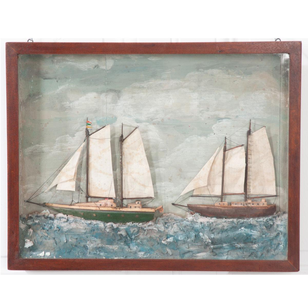 Other English 20th Century Framed Nautical Diorama