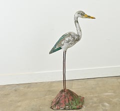 English 20th Century Heron Statue