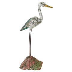 English 20th Century Heron Statue