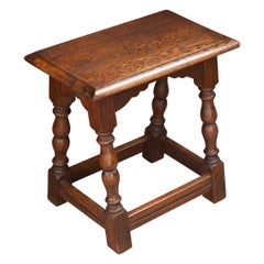 English 20th Century Oak Joint Stool