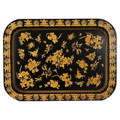 Plateau de reproduction chinoiseries anglaise du 20ème siècle