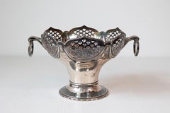 English 20th Century Silver Plated Potpourri Decorative Bowl with Openwork Top
