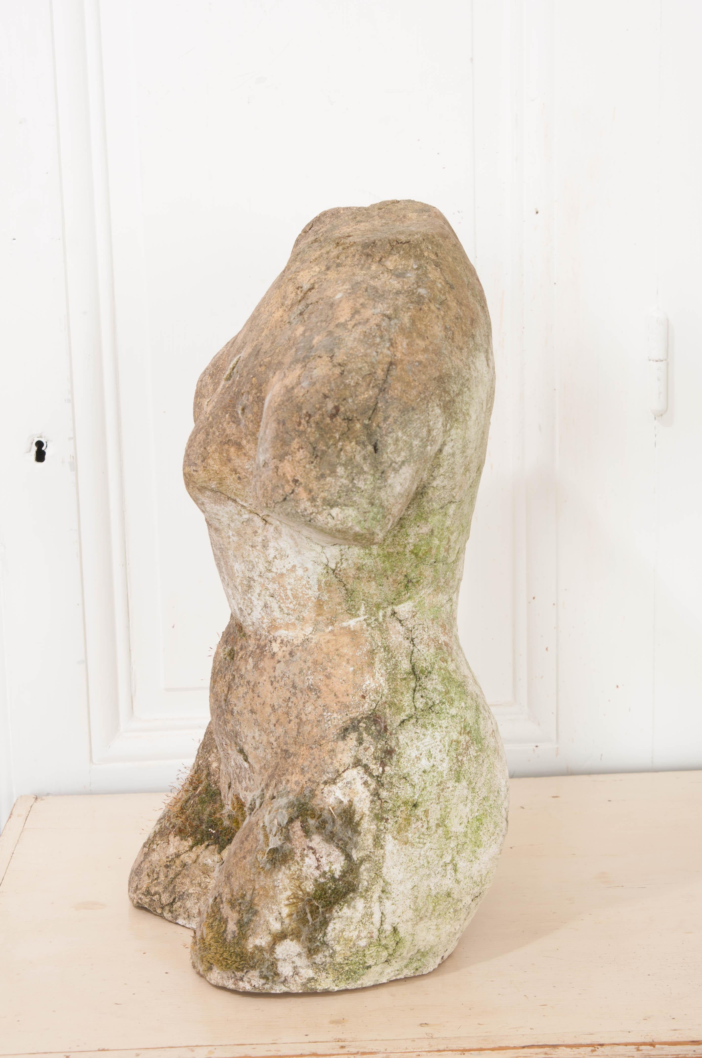 English 20th Century Stone Torso 1