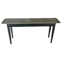 Used English 20th Century Zinc Top Console Table