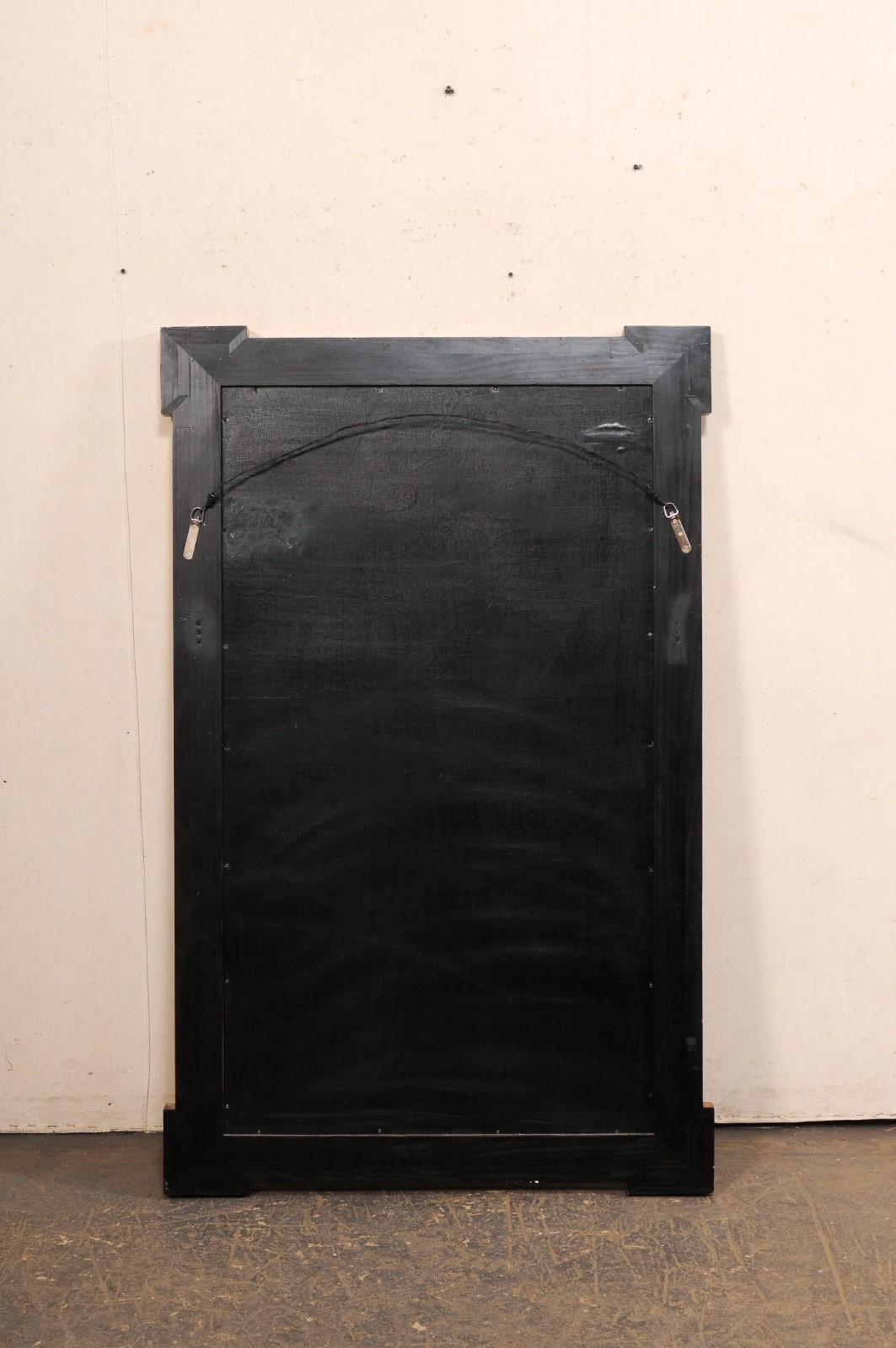 English 5 Ft Tall Mirror w/Egg-n-Dart Trim For Sale 6