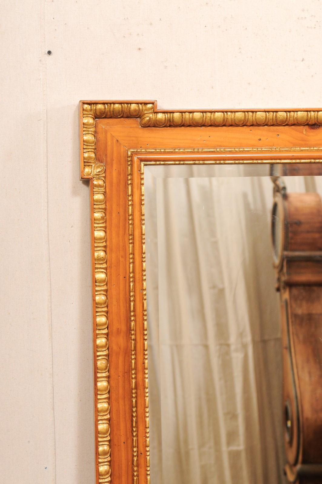 English 5 Ft Tall Mirror w/Egg-n-Dart Trim For Sale 1