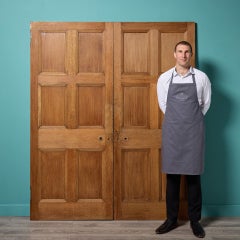 English 6 Panel Reclaimed Oak Double Doors