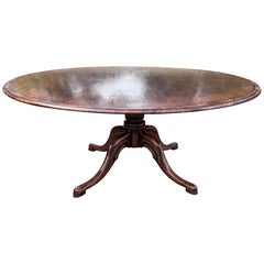 English 72" Round Table