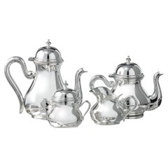 Antique English 8-People Silver Coffee & Tea Set 