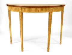 English Adam Style Gilt Console Table
