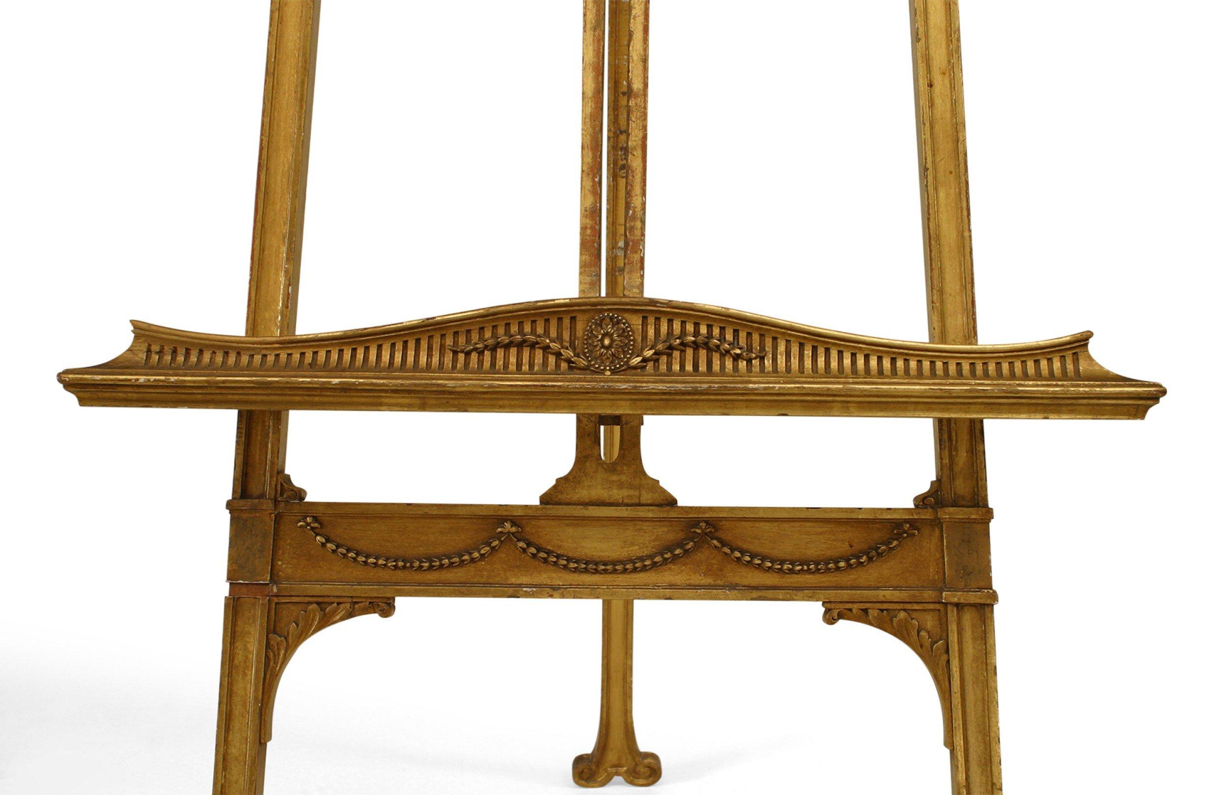 British English Adam Gilt Easel Stand For Sale