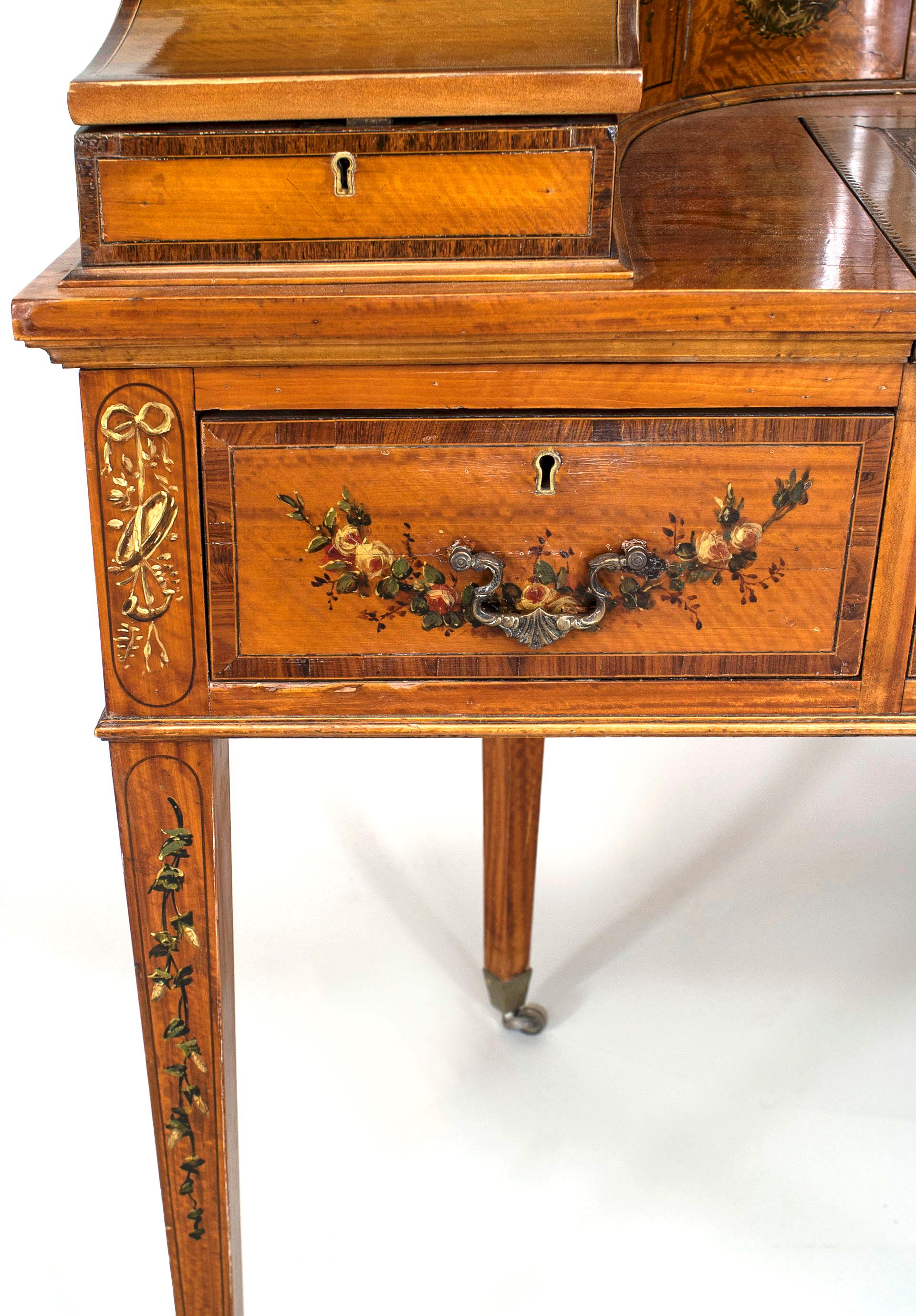 English Adam Satinwood Carlton House Desk For Sale 1
