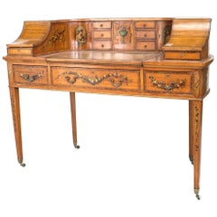 Antique English Adam Satinwood Carlton House Desk