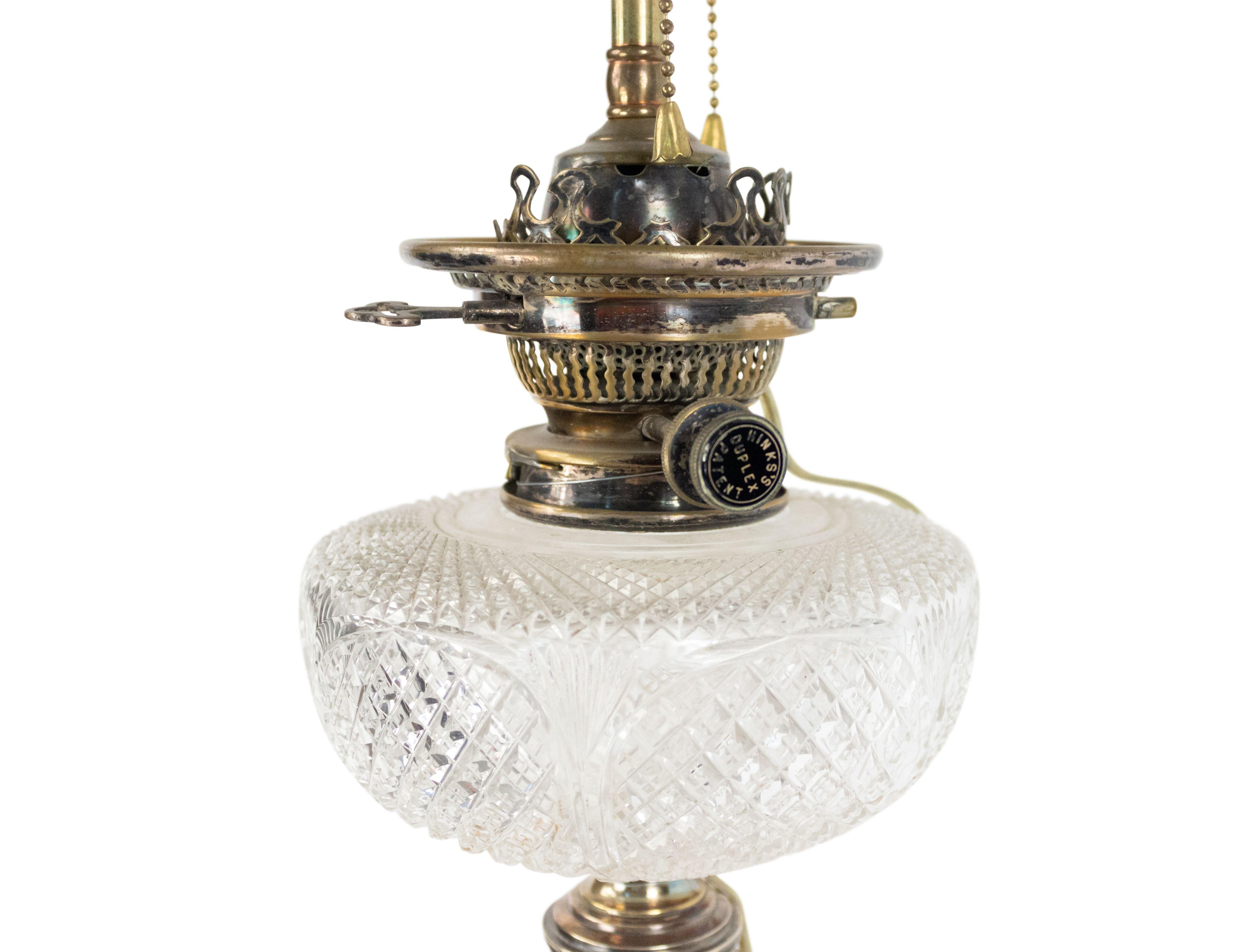 English Adam Silver Plate Table Lamp For Sale 2